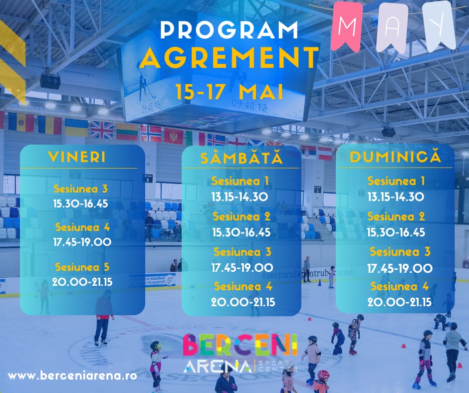 Program agrement perioada 15-17 mai 2026